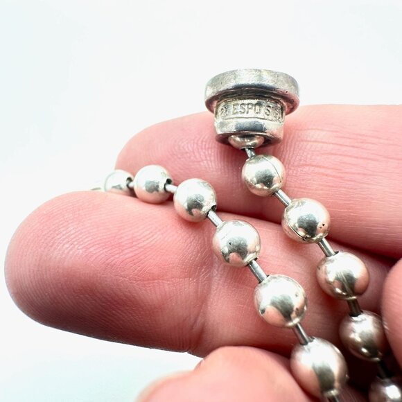 Joseph Esposito Popcorn Chain Magnetic Clasp 18 Inch Necklace 33 Gram - Picture 3 of 3